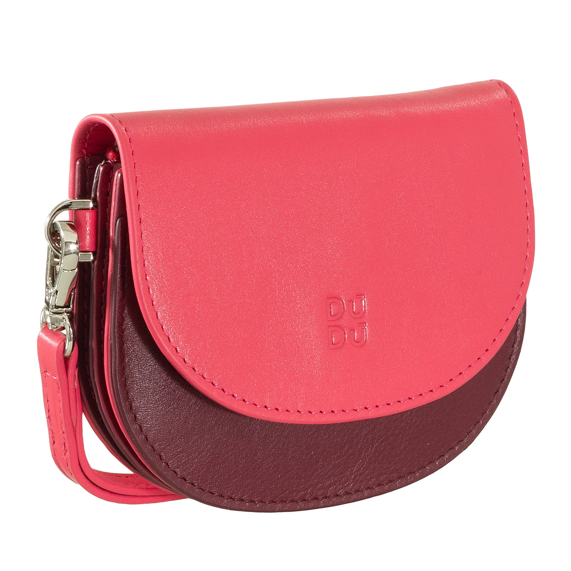 DUDU Women's Wall Wallet Wallet, Small Colorful Portfolio Portamonete Carter Banknotes with Laccetto