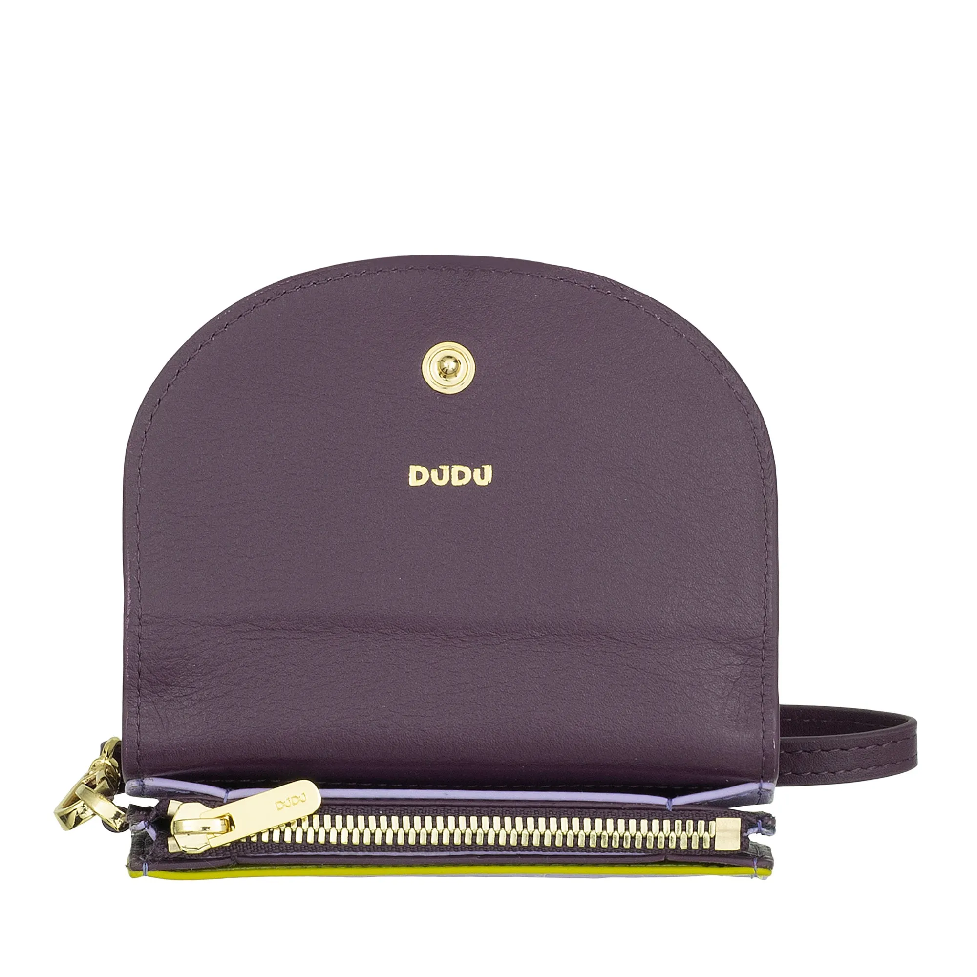 DUDU Women's Wall Wallet Wallet, Small Colorful Portfolio Portamonete Carter Banknotes with Laccetto