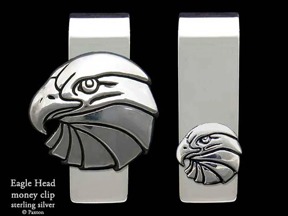 Eagle Head Money Clip Sterling Silver