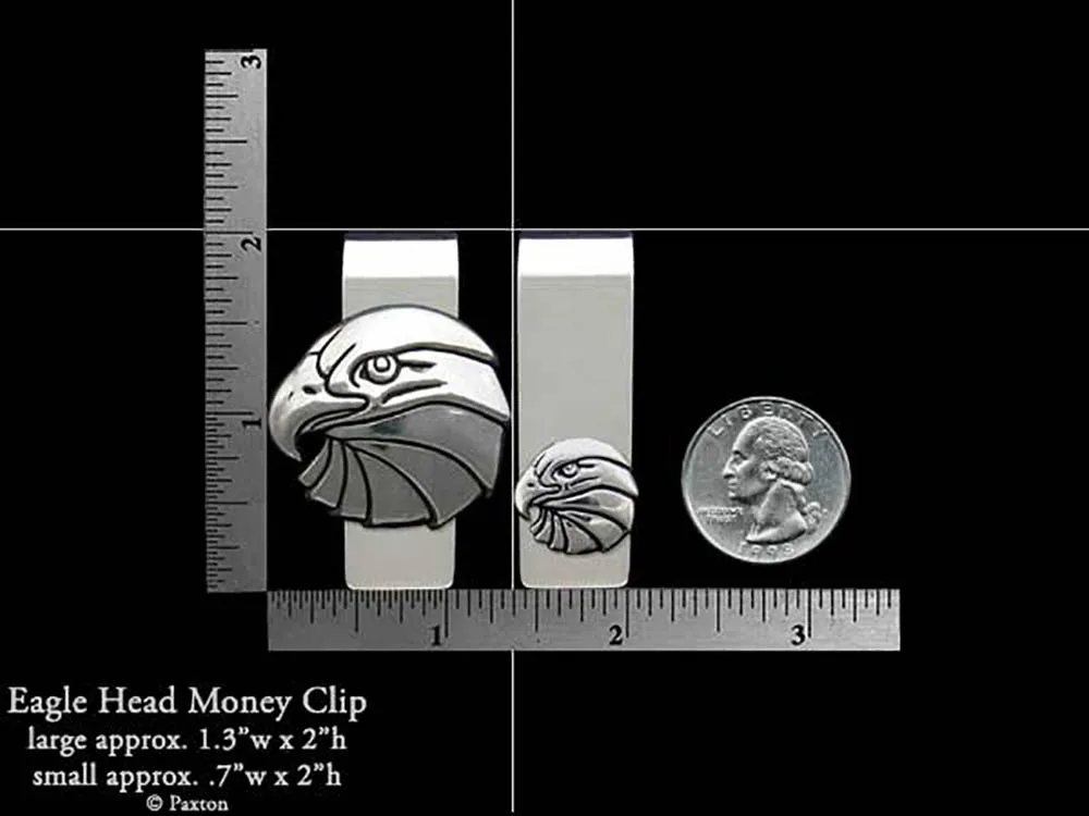 Eagle Head Money Clip Sterling Silver