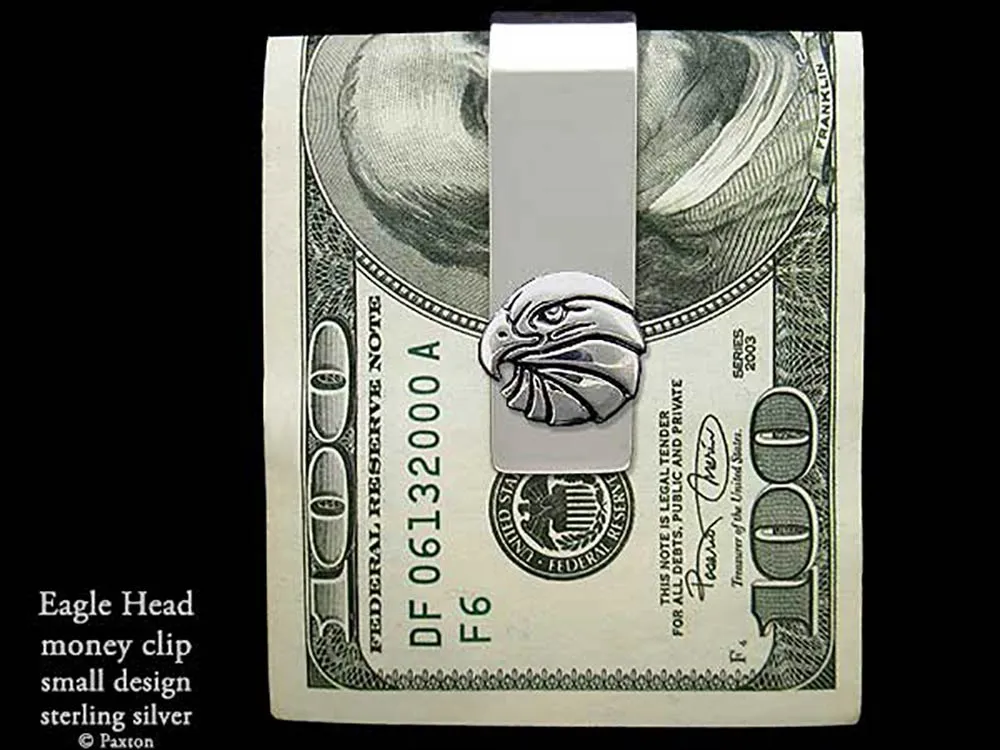 Eagle Head Money Clip Sterling Silver