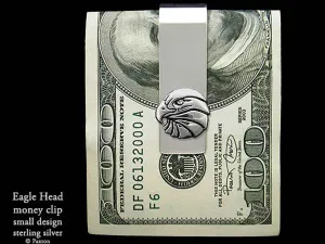 Eagle Head Money Clip Sterling Silver