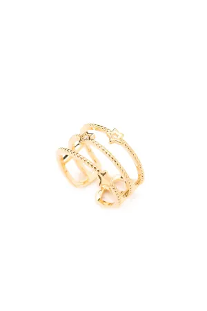 Ellise Fashion Ring [18K Gold/Silver Plated]