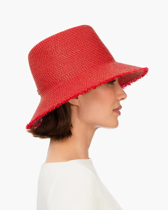 Eric Javits Squishee Bucket in Red