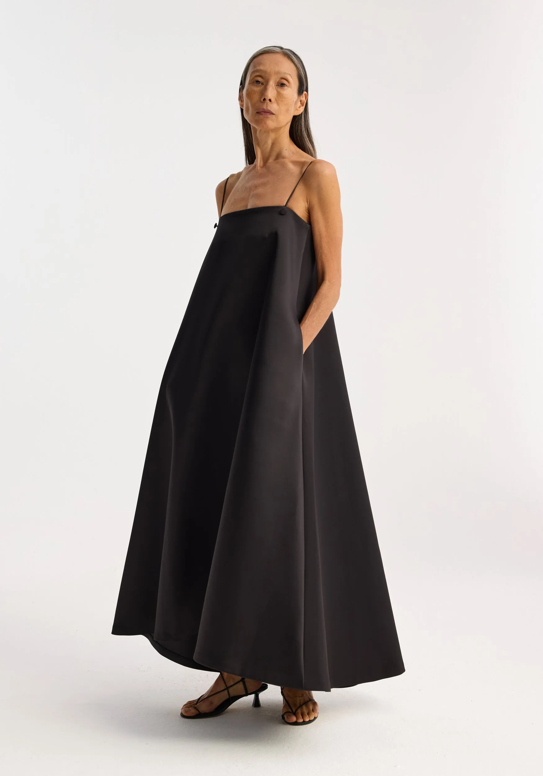 Evening Satin Tank Dress