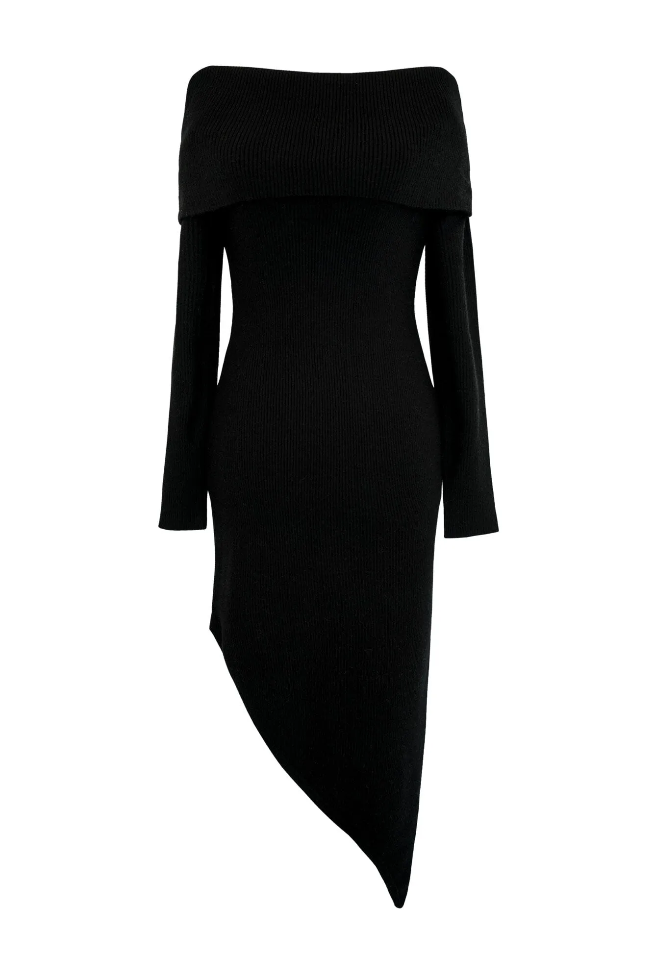 Evie Black Off the Shoulder Dress