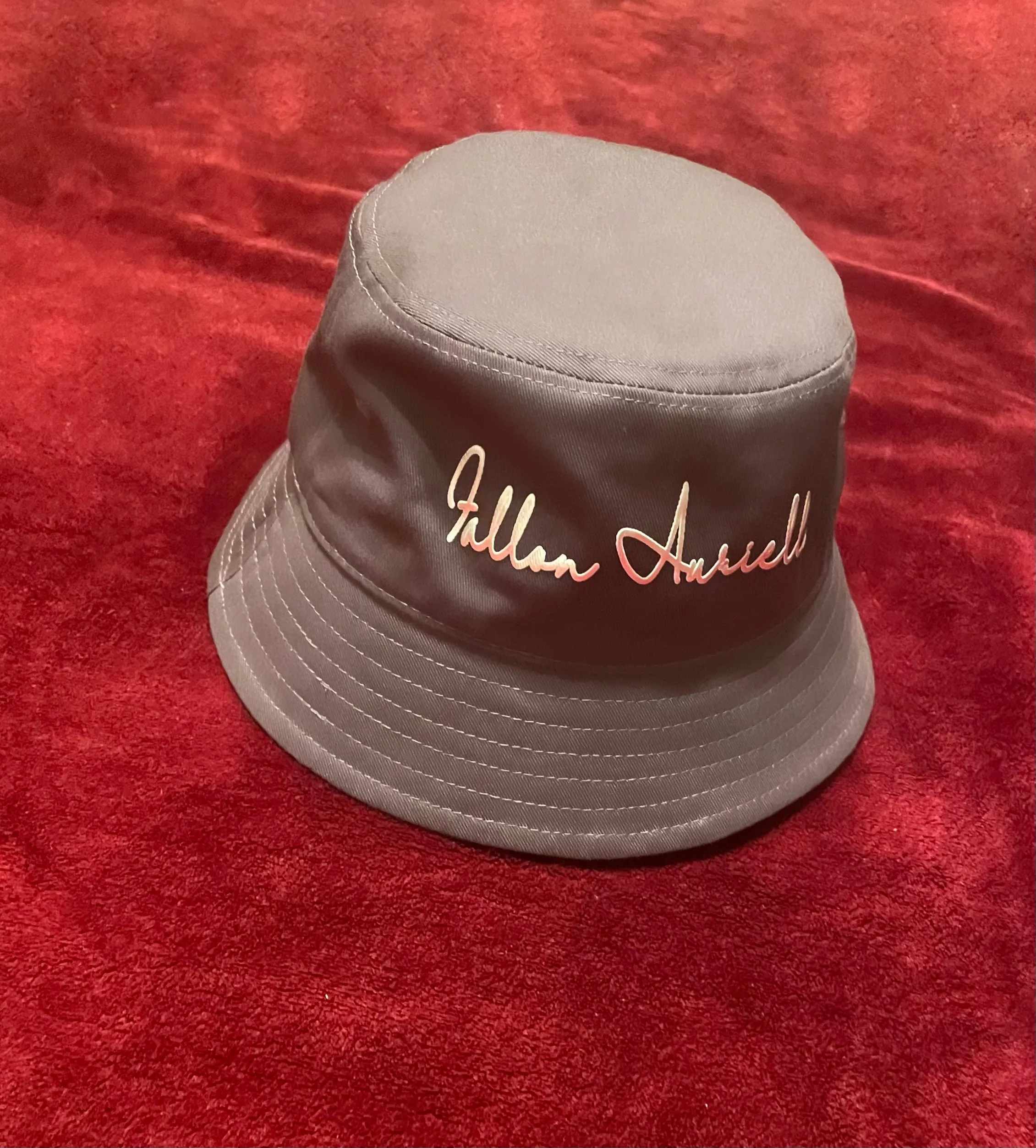 Fallon Aurielle Signature Classic Bucket Hat (Gray & Silver)