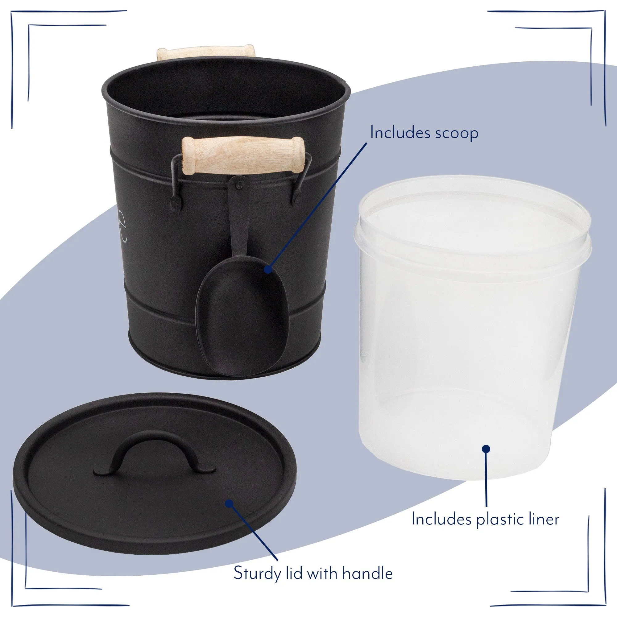 Farmhouse Enamelware Ice Bucket