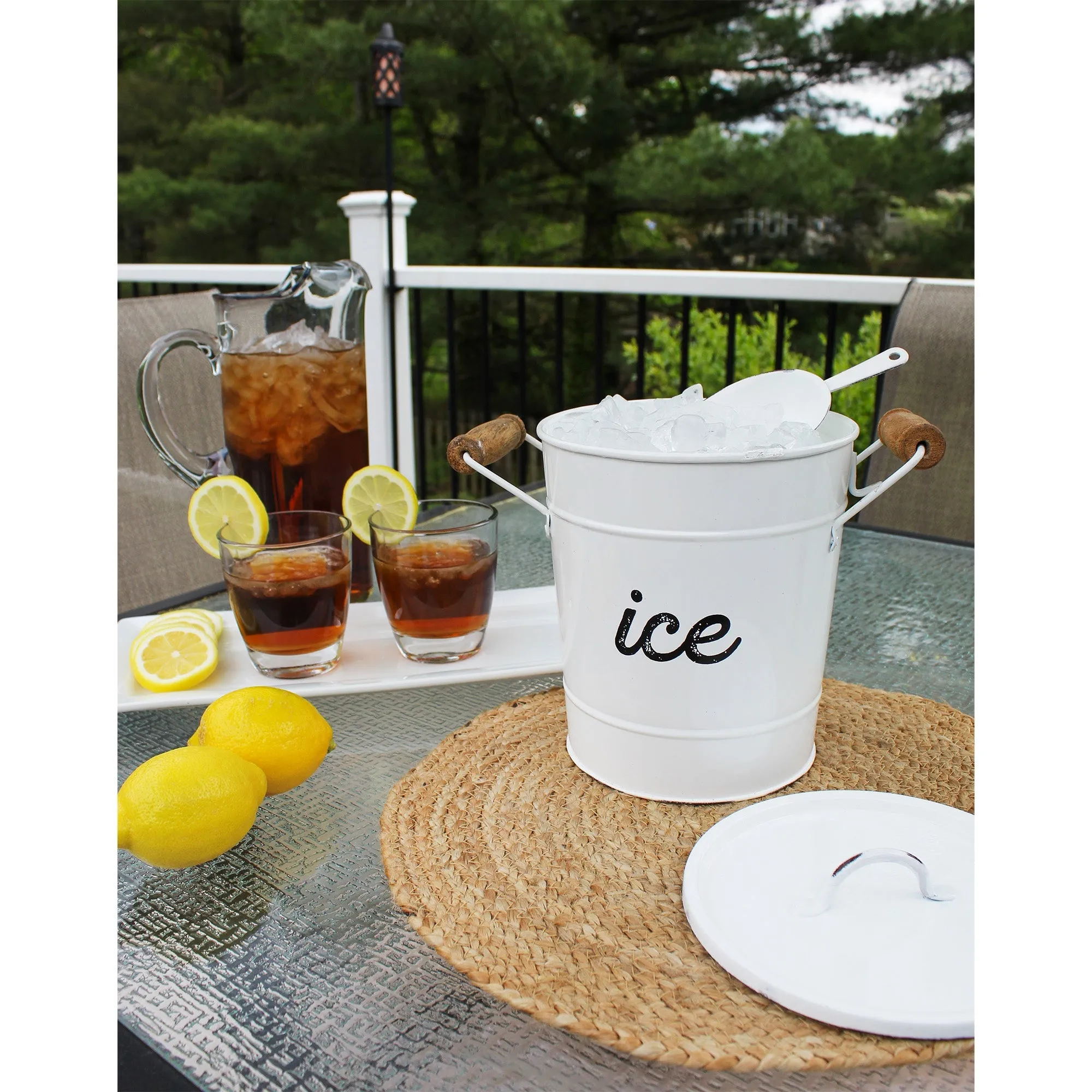 Farmhouse Enamelware Ice Bucket