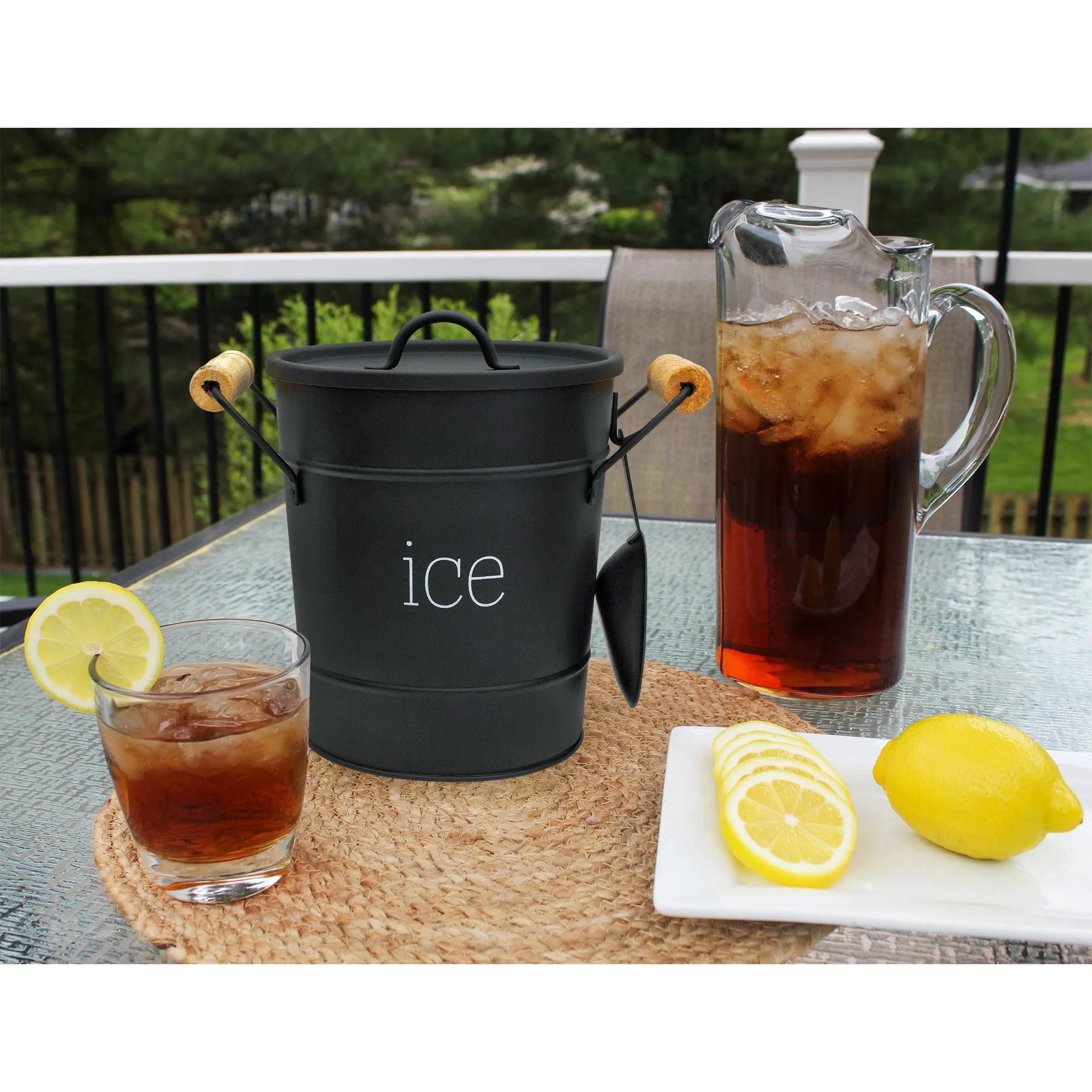 Farmhouse Enamelware Ice Bucket