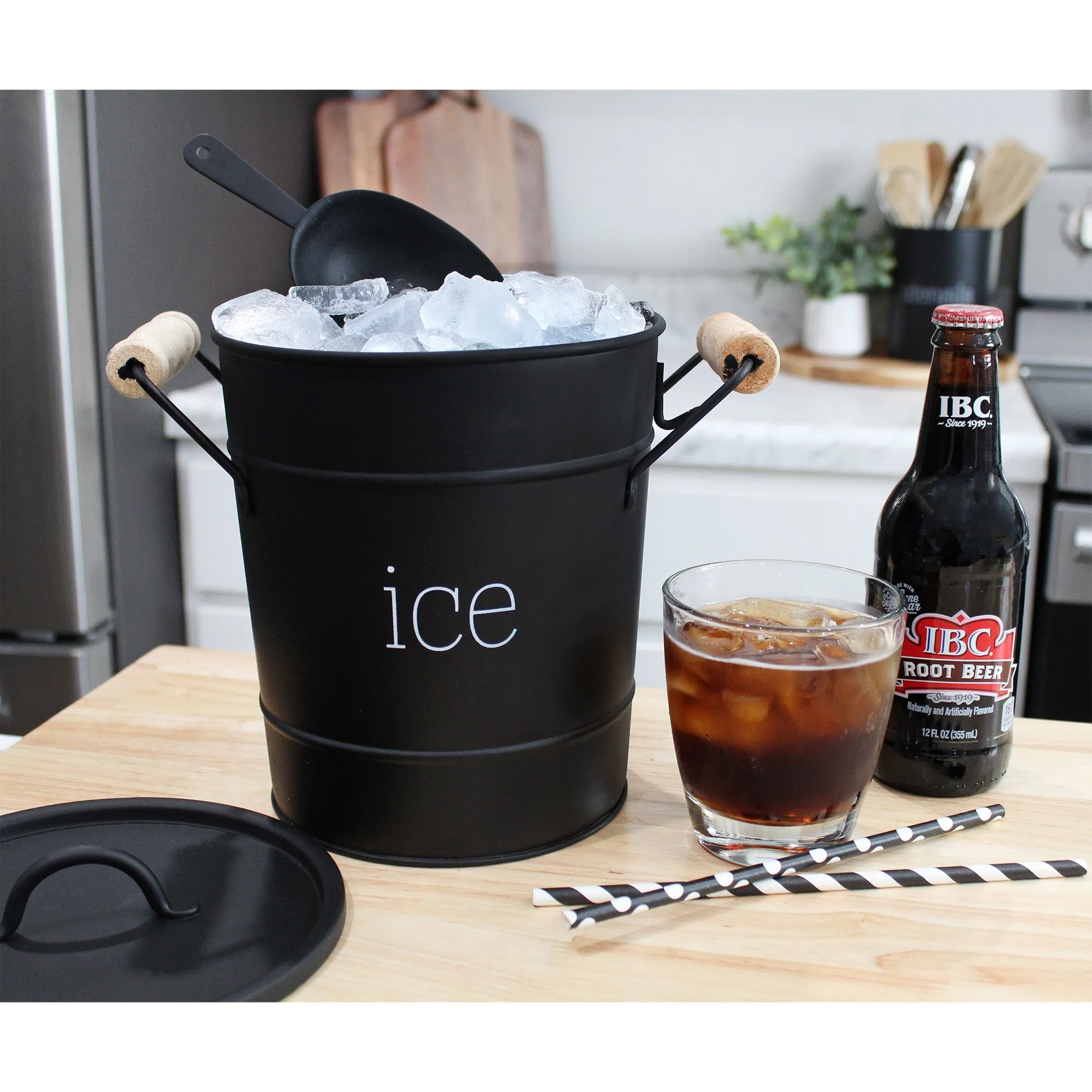 Farmhouse Enamelware Ice Bucket