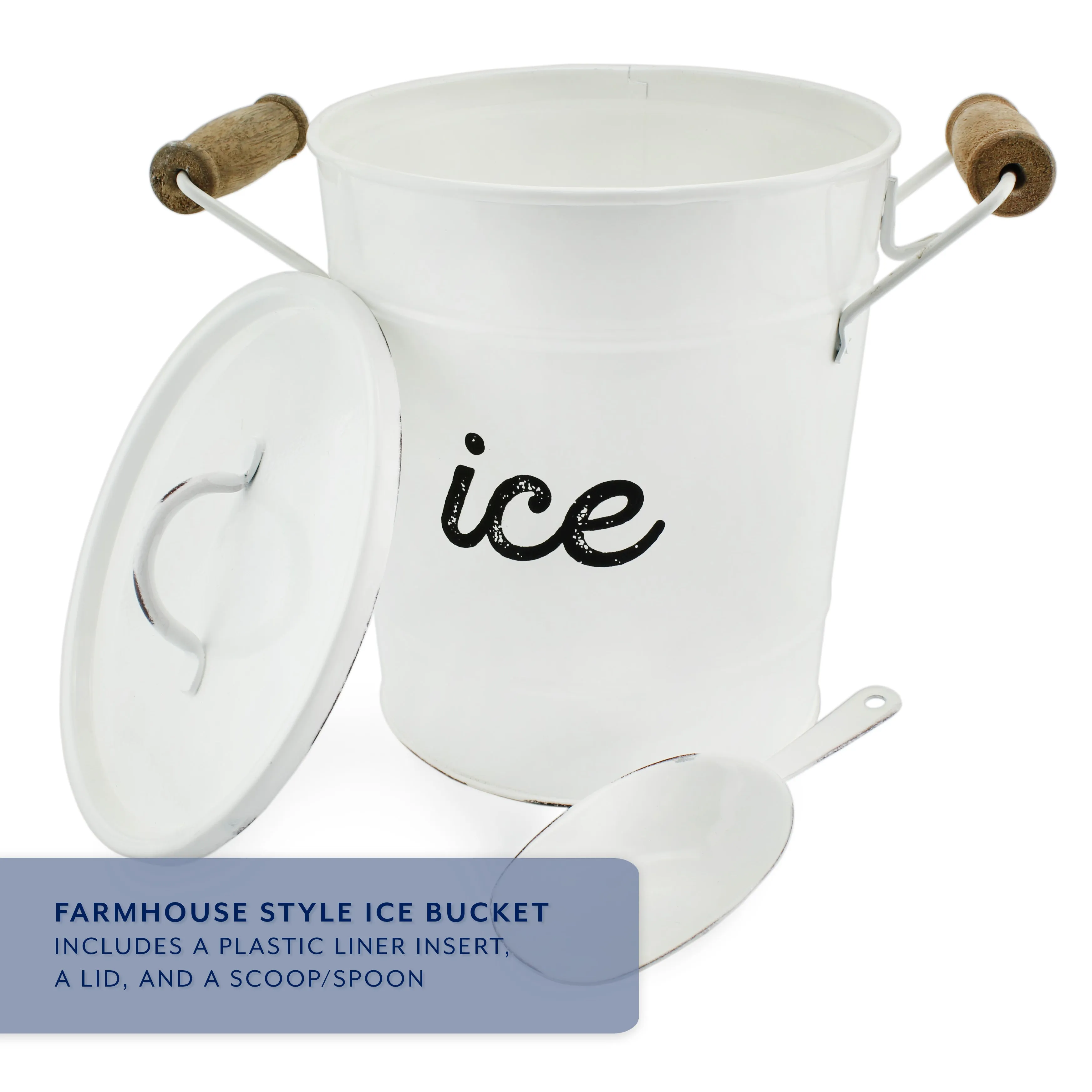 Farmhouse Enamelware Ice Bucket