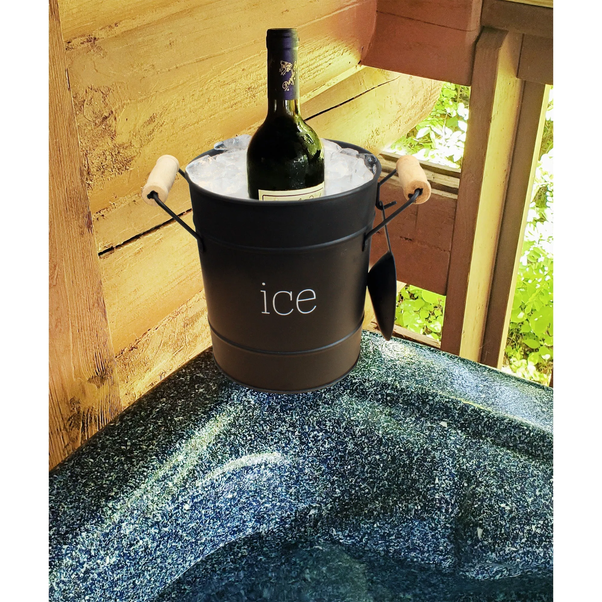 Farmhouse Enamelware Ice Bucket