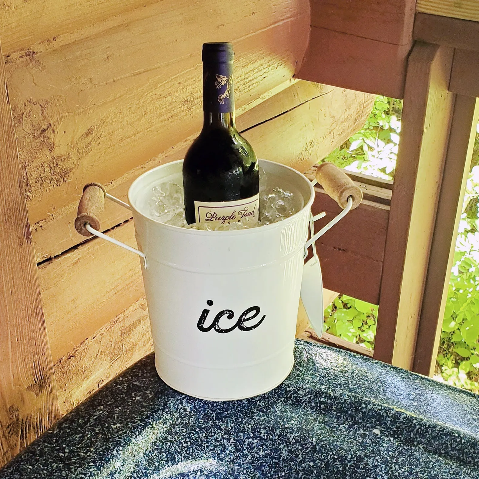 Farmhouse Enamelware Ice Bucket
