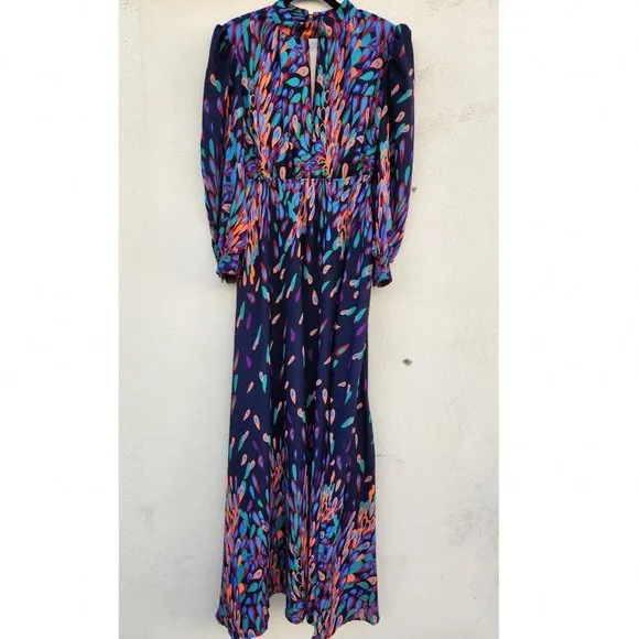FASHION NOVA Wings Of A Feather Maxi Dress - Navy