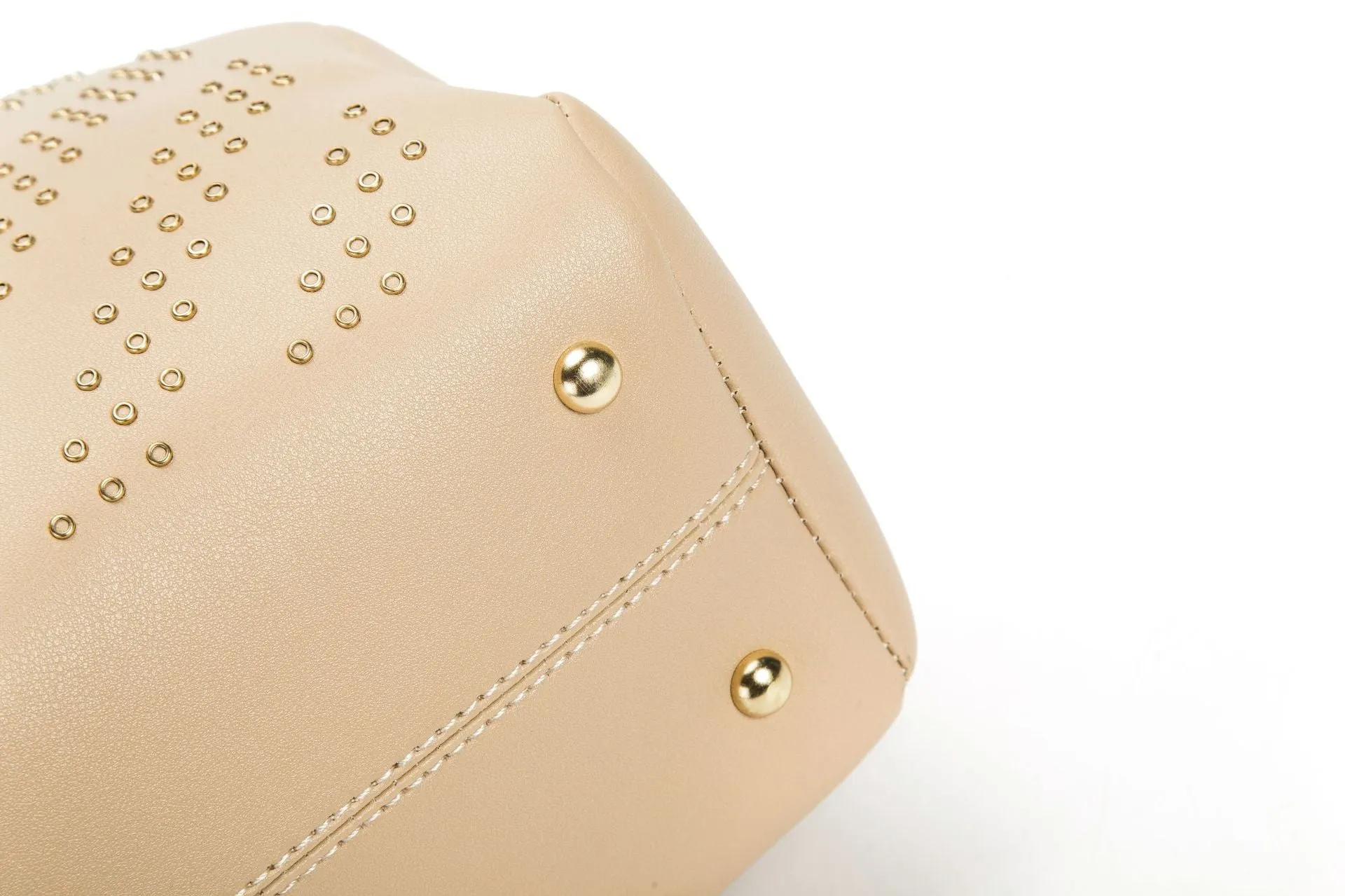 Fashion Trend Ladies Handbag Rivet Diagonal Package Three-piece Suit