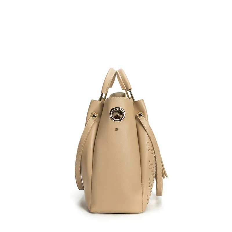 Fashion Trend Ladies Handbag Rivet Diagonal Package Three-piece Suit