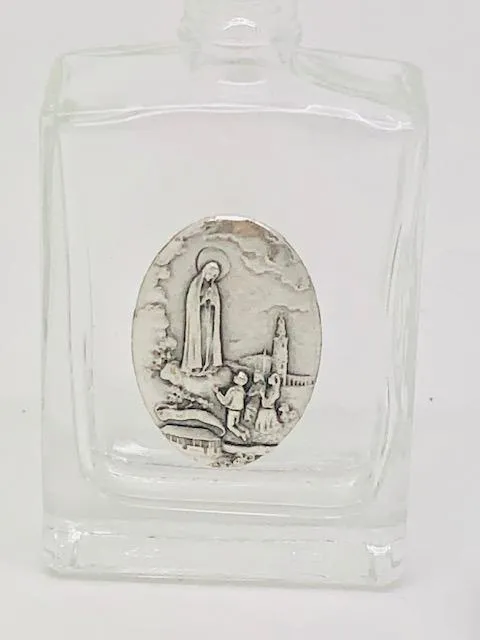 Fatima Glass Holy Water Bottle (3.35 x 1.6")
