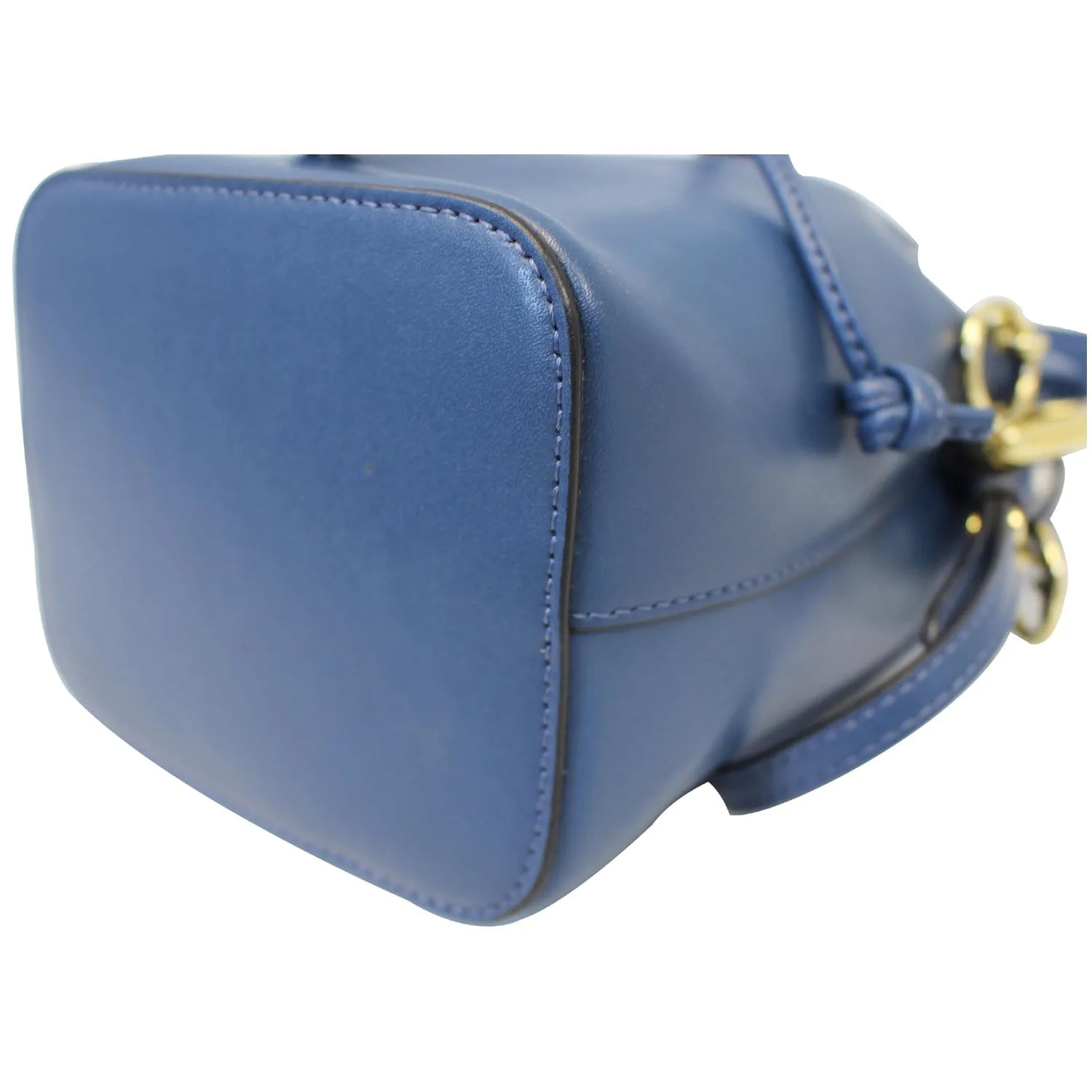 FENDI Bucket Mon Tresor Blue Crossbody Bag Blue