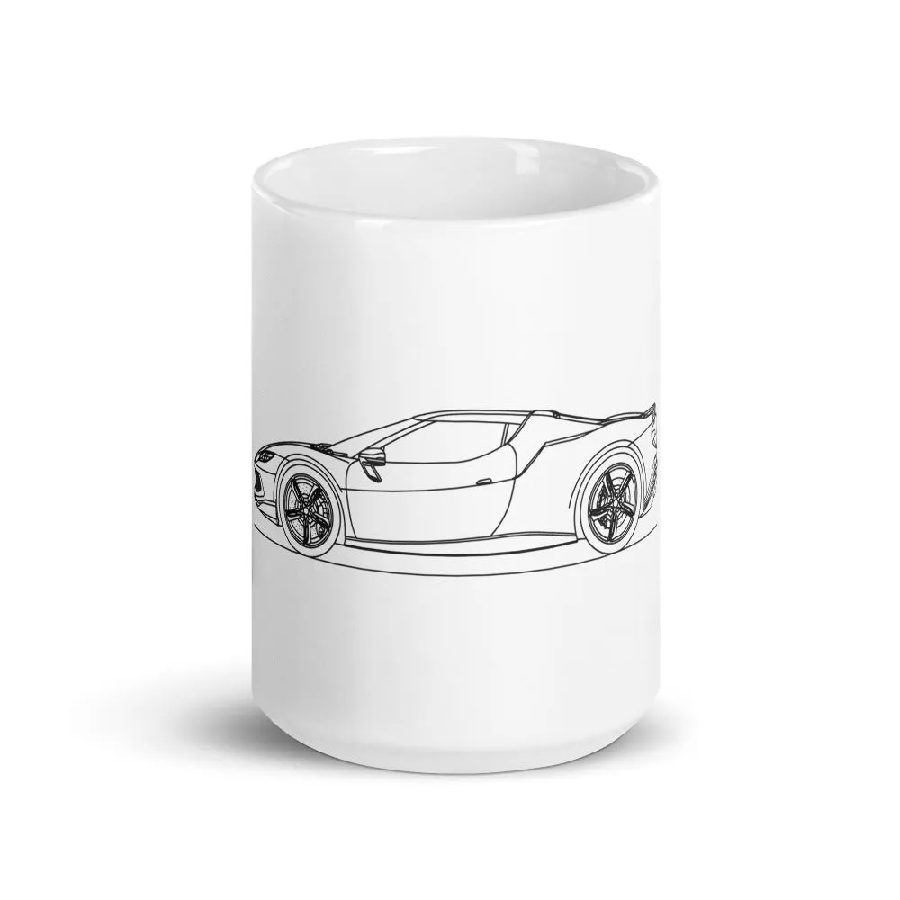 Ferrari 296 GTB Silhouette Mug