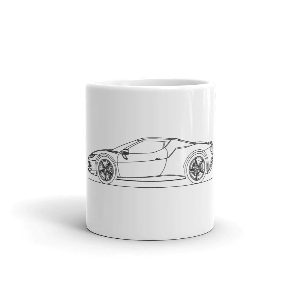 Ferrari 296 GTB Silhouette Mug