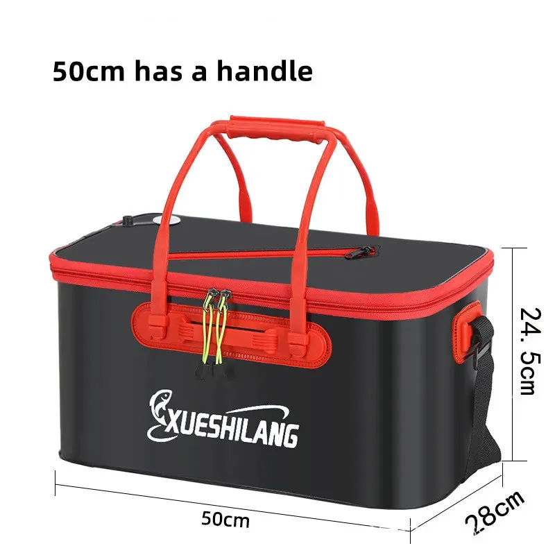 Fishing bag eva fish bucket integrated live bait bag folding fish box