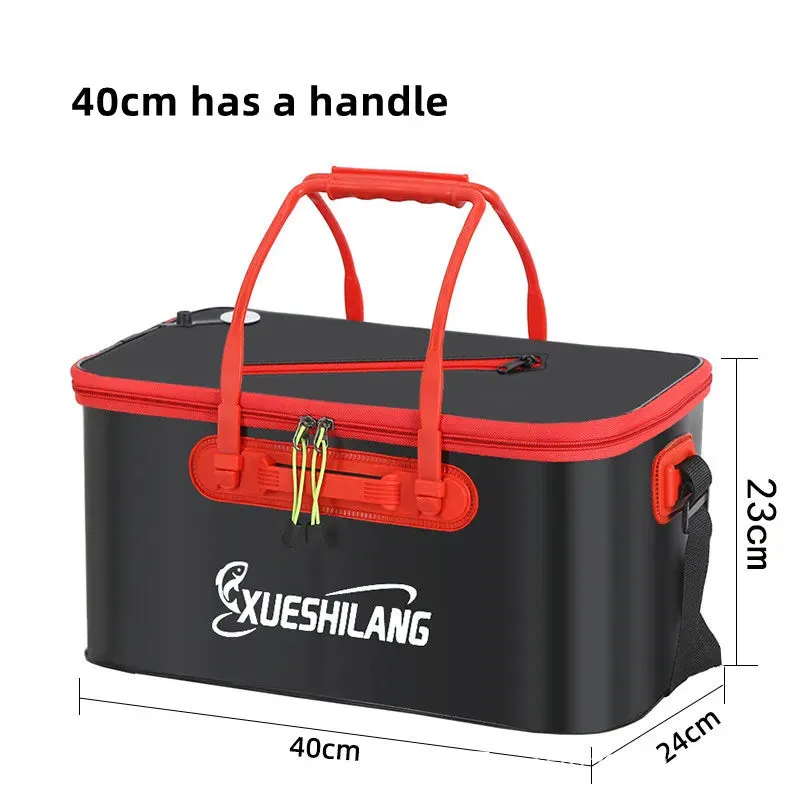 Fishing bag eva fish bucket integrated live bait bag folding fish box