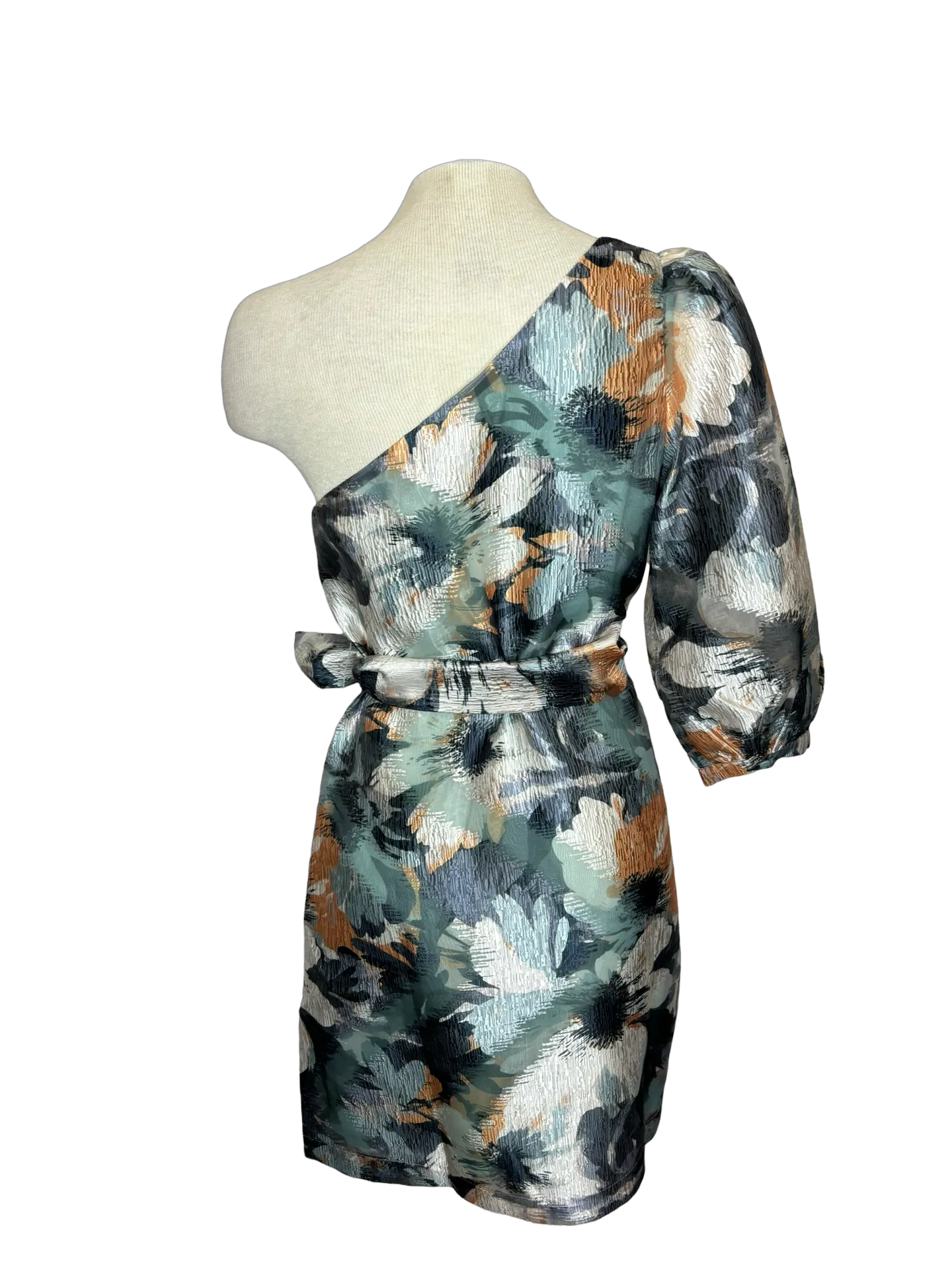 Floral Monet One Shoulder Dress