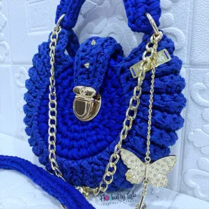 'Fola' Spikes in Colbat Blue/Glitter blue Mix