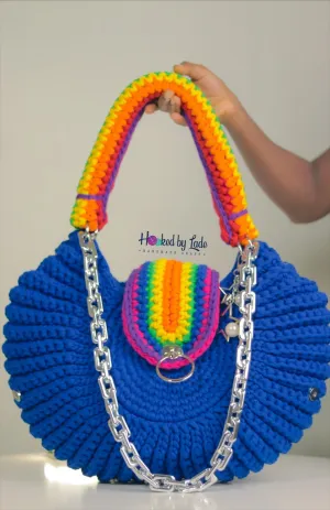 'Fola' XXXL in Royal Blue-Rainbow