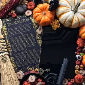 Frameless Scrying Mirror Set With Info Guide and Velvet Bag