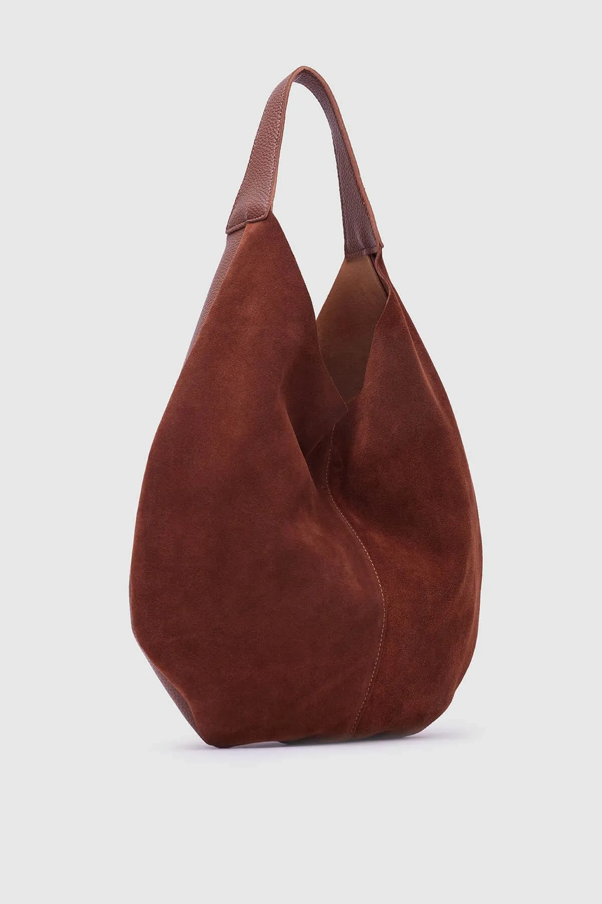 Fred Tan Leather Loose Oversize Shoulder Bag