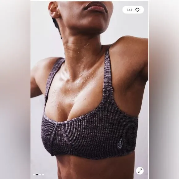 Free People Arrondi Bra in Merlot M/L