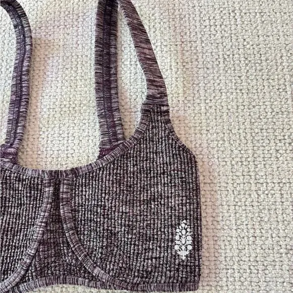 Free People Arrondi Bra in Merlot M/L