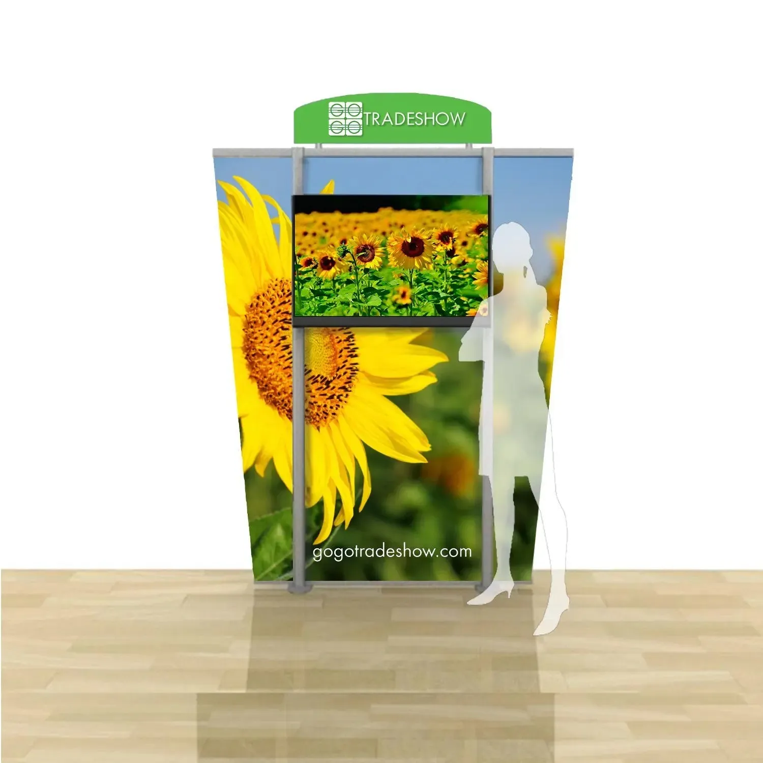 Freestanding Hybrid Monitor Display
