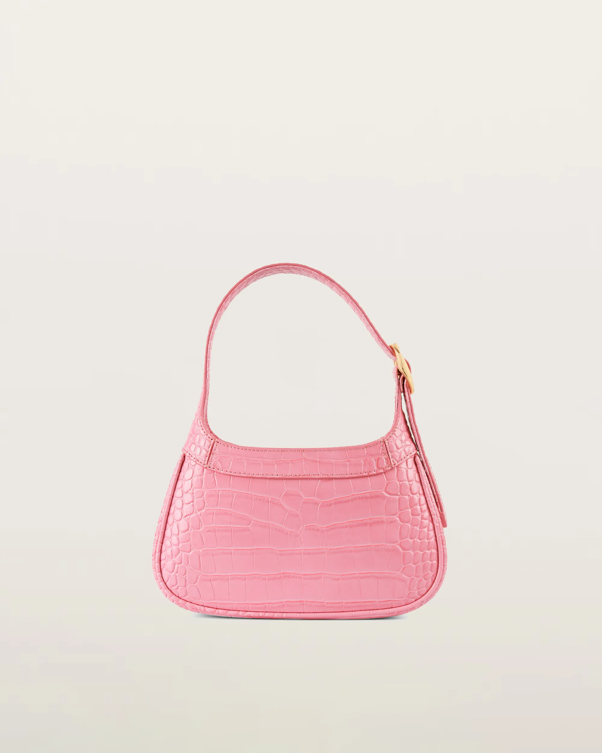 Freya Shoulder Bag - Pink Croc