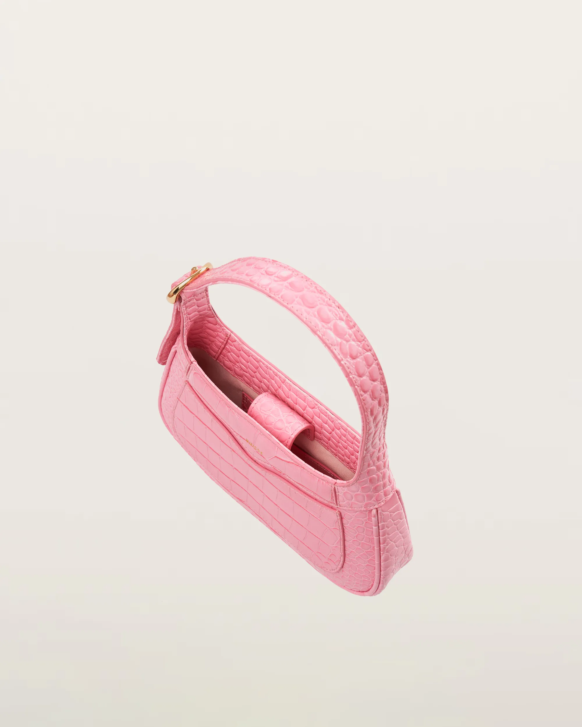 Freya Shoulder Bag - Pink Croc