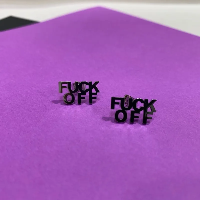 Fuck Off Earrings