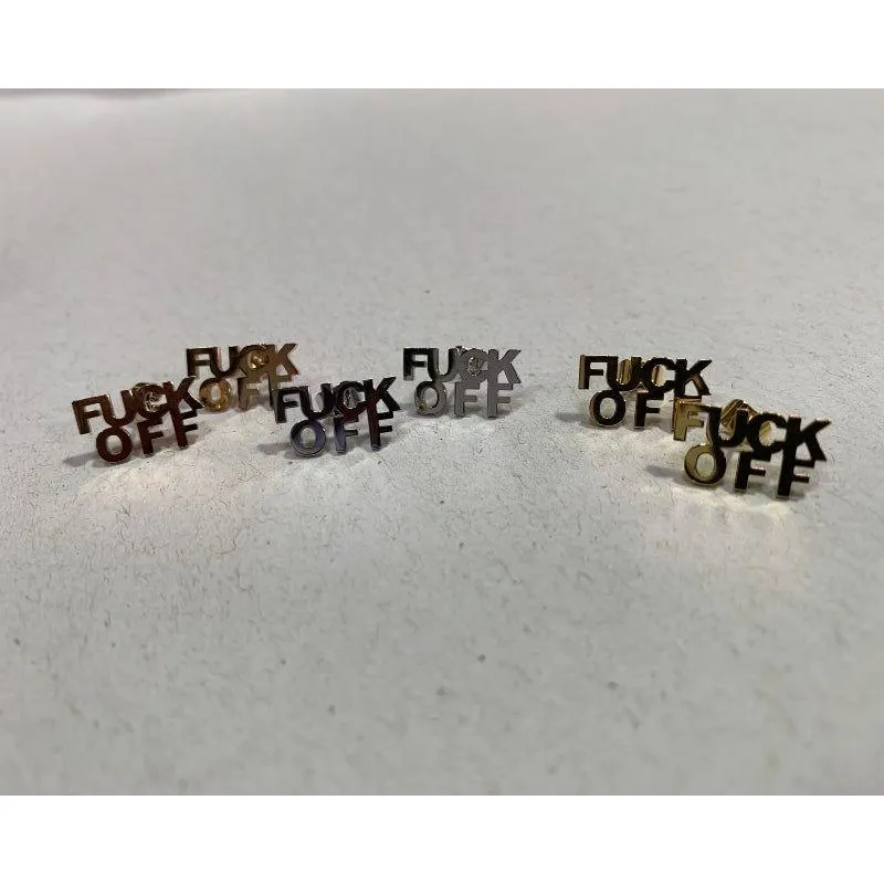 Fuck Off Earrings