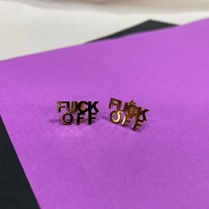Fuck Off Earrings