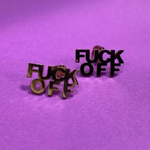 Fuck Off Earrings