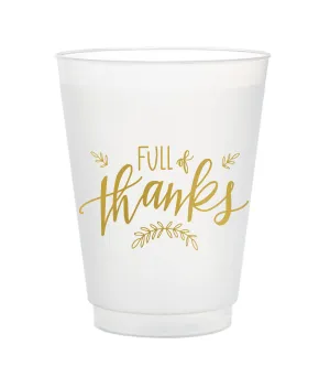 Full Of Thanks Frost Flex Cups