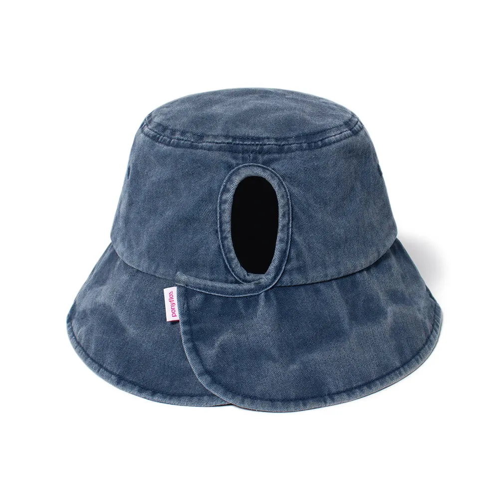 FWBUT128 - Ponyflo pigment wash fabric bucket hat