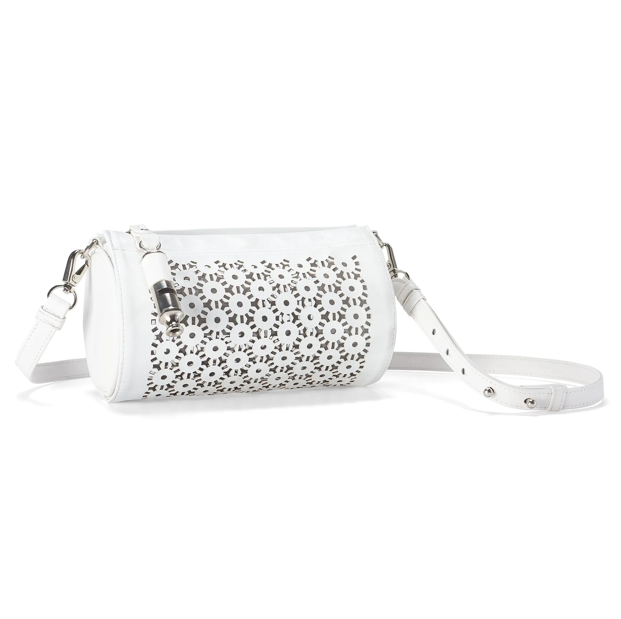 Gamechanger Barrel Laser Lambskin 5-In-1 Handbag