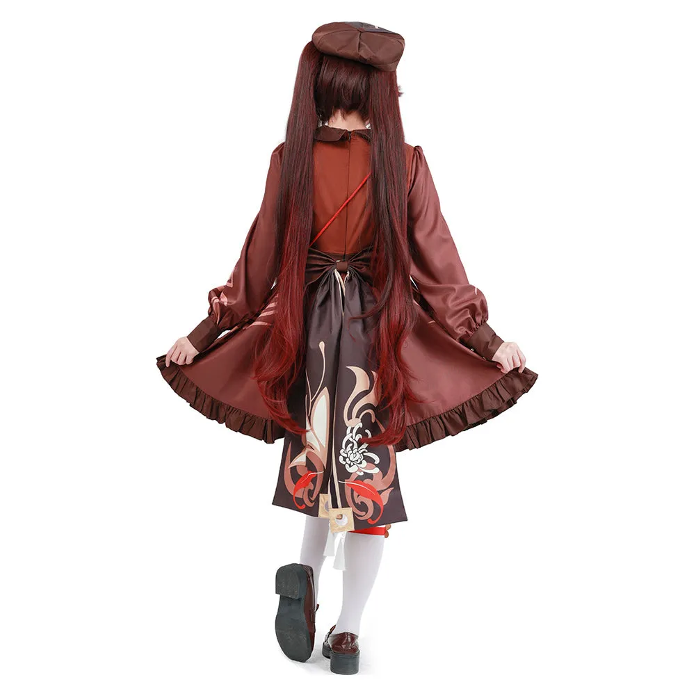 Genshin Impact Hutao Cosplay Costume Lolita Dress Outfits Halloween Carnival Suit cossky®