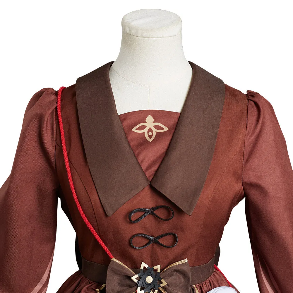 Genshin Impact Hutao Cosplay Costume Lolita Dress Outfits Halloween Carnival Suit cossky®