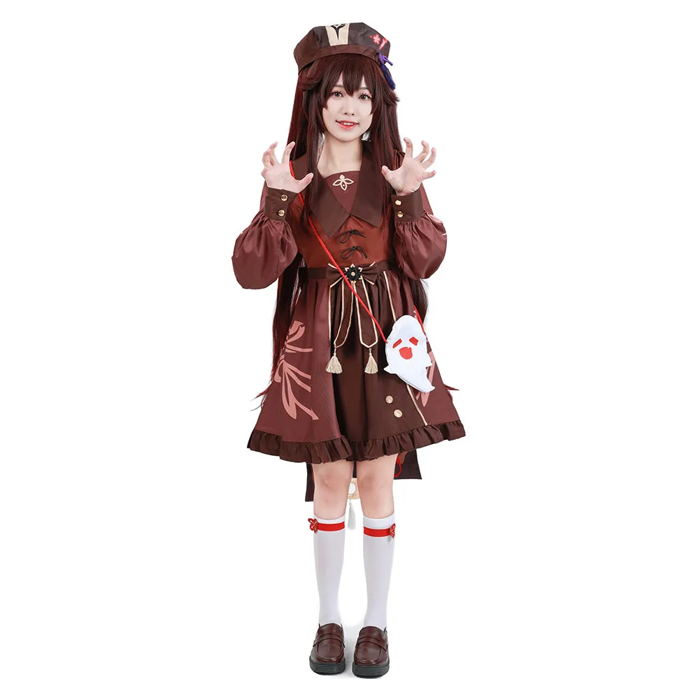 Genshin Impact Hutao Cosplay Costume Lolita Dress Outfits Halloween Carnival Suit cossky®