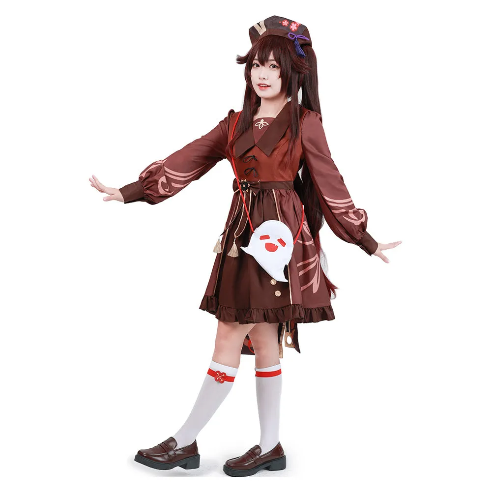 Genshin Impact Hutao Cosplay Costume Lolita Dress Outfits Halloween Carnival Suit cossky®