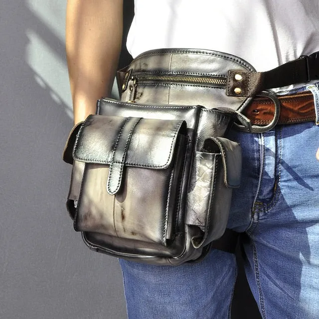 Genuine Leather  Multifunction  Drop Leg  Bag  913-5