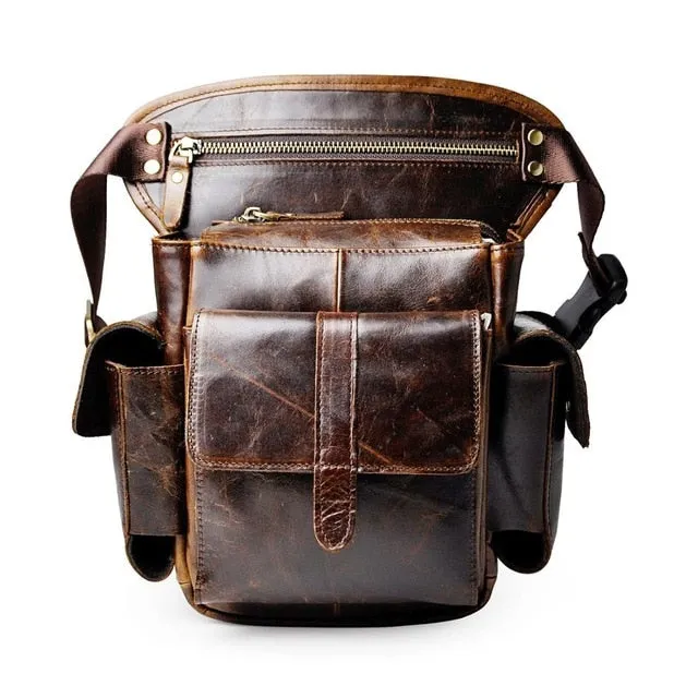 Genuine Leather  Multifunction  Drop Leg  Bag  913-5